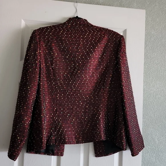 Vintage Jessica Howard Jacket Sz Med/Lg burgundy color - Picture 6 of 6
